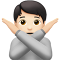 Person Gesturing No Emoji Apple