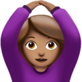 Woman Gesturing Ok Emoji Apple