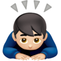 Man Bowing Emoji Apple