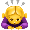 Woman Bowing Emoji Apple