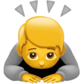 Person Bowing Emoji Apple