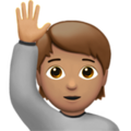 Person Raising Hand Emoji Apple