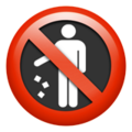 No Littering Emoji Apple