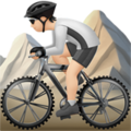 Person Mountain Biking Emoji Apple