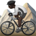 Person Mountain Biking Emoji Apple