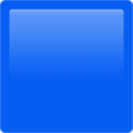 Large Blue Square Emoji Apple