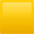 Large Yellow Square Emoji Apple