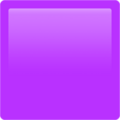 Large Purple Square Emoji Apple