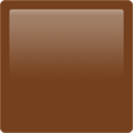 Large Brown Square Emoji Apple