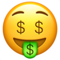 Money Mouth Face Emoji Apple