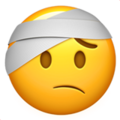 Face With Head Bandage Emoji Apple