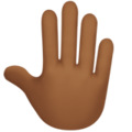 Raised Back Of Hand Emoji Apple