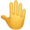 Raised Back Of Hand Emoji Apple
