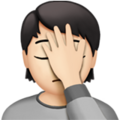 Person Facepalming Emoji Apple