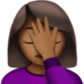 Woman Facepalming Emoji Apple