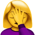 Woman Facepalming Emoji Apple