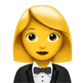 Woman In Tuxedo Emoji Apple
