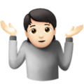 Person Shrugging Emoji Apple
