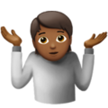 Person Shrugging Emoji Apple