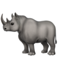 Rhinoceros Emoji Apple