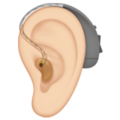 Ear With Hearing Aid Emoji Apple