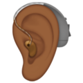 Ear With Hearing Aid Emoji Apple