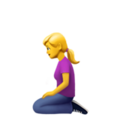 Woman Kneeling Emoji Apple