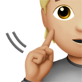 Deaf Person Emoji Apple