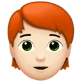 Person Red Hair Emoji Apple