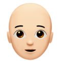 Person Bald Emoji Apple