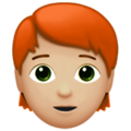Person Red Hair Emoji Apple