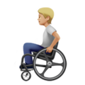 Person In Manual Wheelchair Emoji Apple