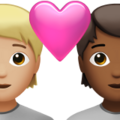 Couple With Heart Emoji Apple