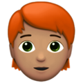 Person Red Hair Emoji Apple