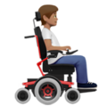 Person In Motorized Wheelchair Facing Right Emoji Apple