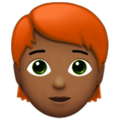 Person Red Hair Emoji Apple