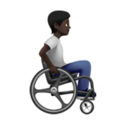 Person In Manual Wheelchair Facing Right Emoji Apple