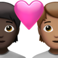 Couple With Heart Emoji Apple