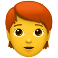 Person Red Hair Emoji Apple