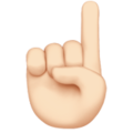 Index Pointing Up Emoji Apple