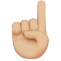 Index Pointing Up Emoji Apple