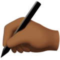 Writing Hand Emoji Apple