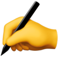 Writing Hand Emoji Apple