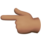 Backhand Index Pointing Left Emoji Apple