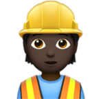 Construction Worker Emoji Apple