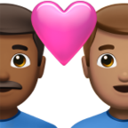 Couple With Heart Man Man Emoji Apple
