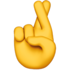 Crossed Fingers Emoji Apple