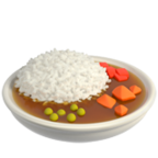 Curry Rice Emoji Apple