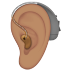 Ear With Hearing Aid Emoji Apple