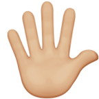 Hand With Fingers Splayed Emoji Apple